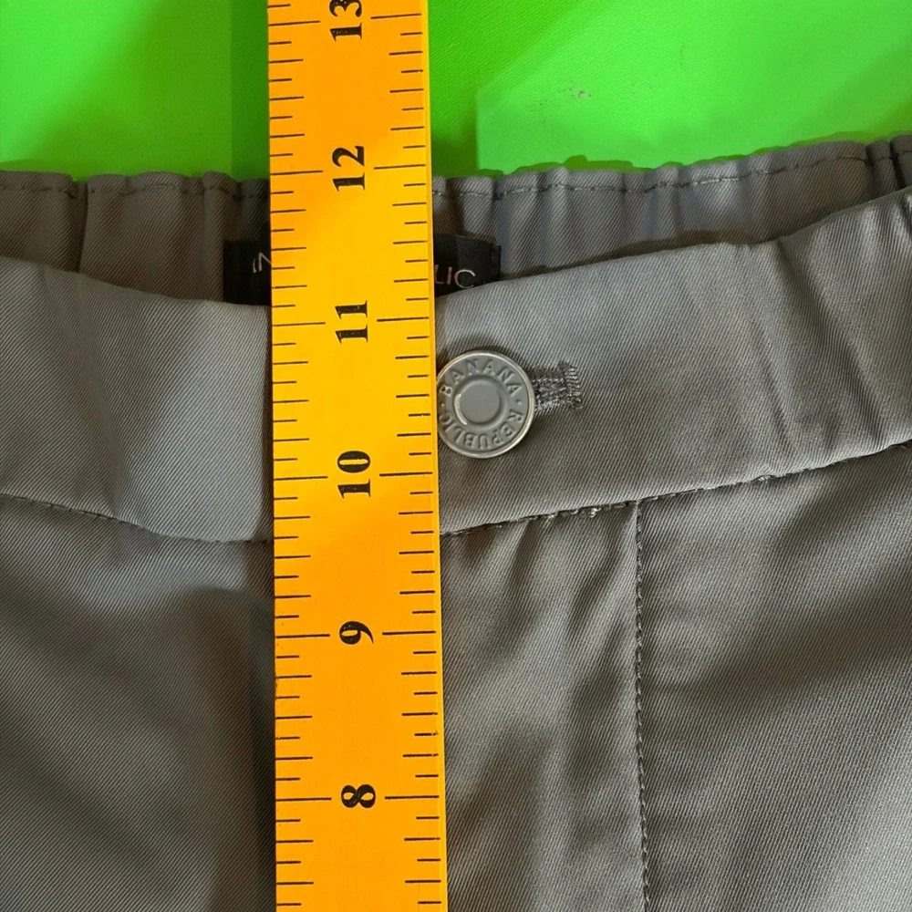 Banana Republic Performance Pants Mens 34/30 Gray Tech Golf Zipper Pockets
